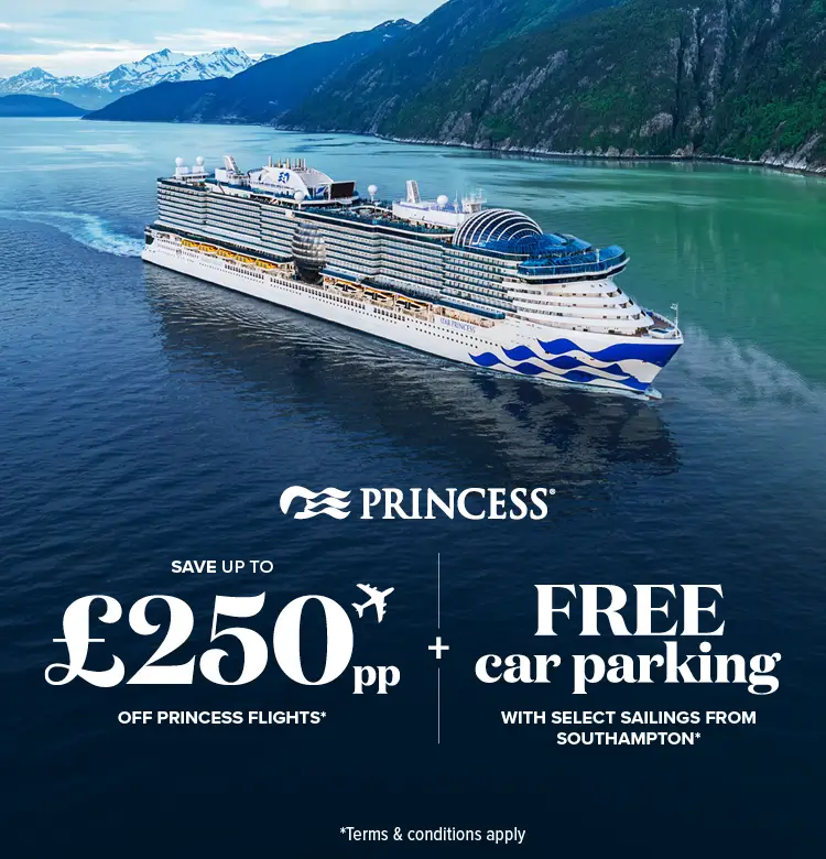 Princess Up To £250pp Of Flights + Free Car Parking T&C's